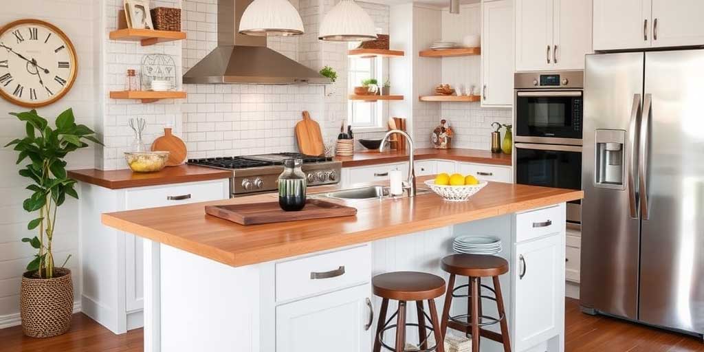 small kitchen island storage hacks for small spaces
