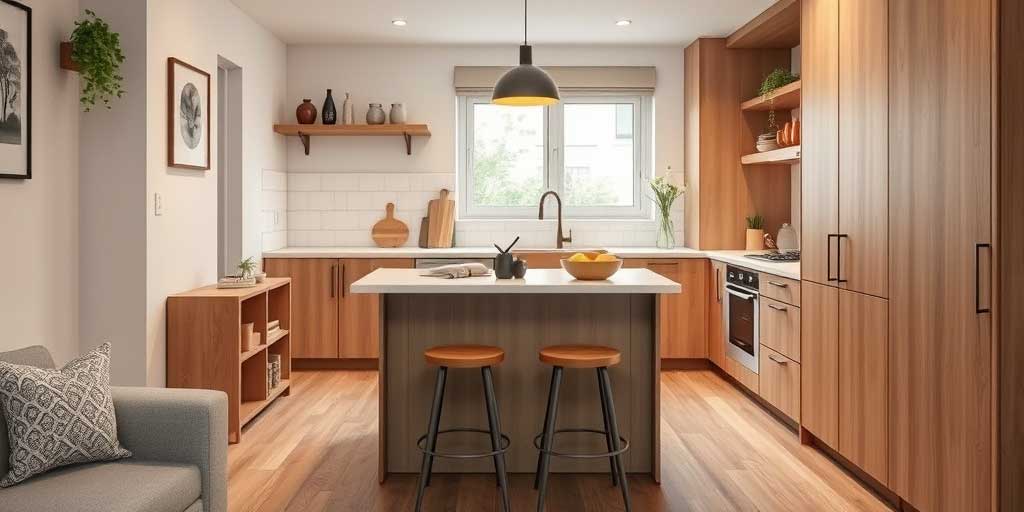 apartment size kitchen island with seating for 2
