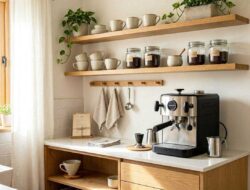 6 Clever Ways to Build a Coffee Station in a Small Kitchen Corner