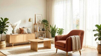 Best curtain colors for a rust accent chair